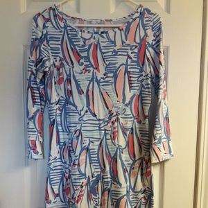NWOT Lilly Pulitzer Resort White Red Right Return Marlowe Dress Women's Size XS